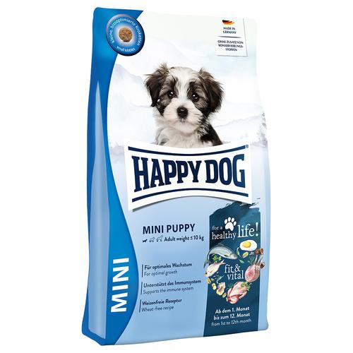 2x 4kg Happy Dog fit & vital Mini Puppy Hundefutter trocken