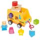 Dal Negro - Shape Bus, Schiebespielzeug mit geometrischen Formen, geeignet für Kinder ab 24 Monaten