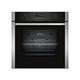 NEFF N50 B6ACH7HH0B Single Oven with Pyrolytic Self Cleaning, Slide and Hide (fixed handle), Circotherm, Wifi Connected via Home Connect, Integrated, Stainless Steel