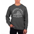 Men's Uscape Apparel Black Arizona State Sun Devils Pigment Dyed Fleece Sweatshirt