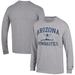 Men's Champion Gray Arizona Wildcats Gymnastics Icon Long Sleeve T-Shirt