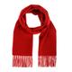 Edinburgh 100% Lambswool Scarf Red Rouge Red Rouge / One Size