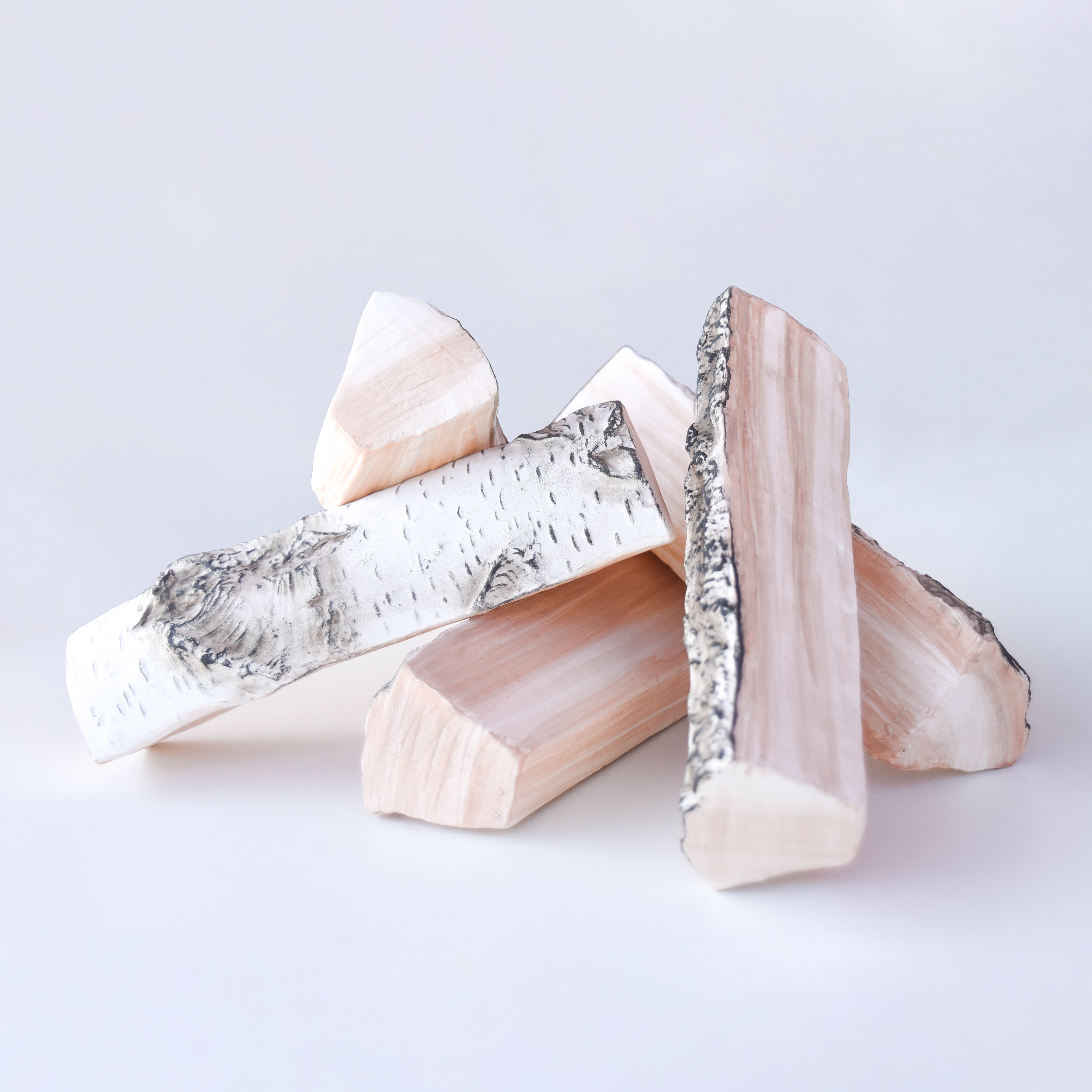 muenkel design Keramikholz Birke (5-teiliges Dekoholz, Mix II) Image