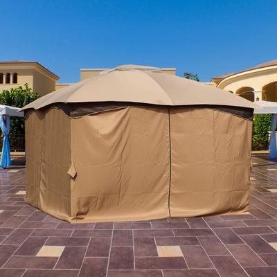 12' x 12' Gazebo Curtain Replacement Universal 4 Panel Sidewall