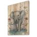 Bungalow Rose Cute Little Baby Elephant In The Flowers II Cute Little Baby Elephant In The Flowers II - Unframed Print on | Wayfair