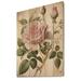 Red Barrel Studio® Pink Rose On Retro Parchment IV Pink Rose On Retro Parchment IV - Unframed Print on in Brown/Pink | 20 H x 12 W x 1 D in | Wayfair