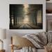 Red Barrel Studio® Misty Road Through The Forest I Misty Road Through The Forest I - Print Wood in Brown/White/Yellow | 12 H x 20 W x 1 D in | Wayfair