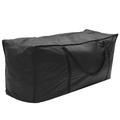 Patio Cushion Storage Bag Outdoor Cushion Cover Patio Protective Bags Zippered with Handles Furniture Cover Waterproof Cover Storage Bag Black