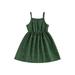 Bmnmsl Little Girls Princess Dress Sleeveless Dress Casual Summer A-Line Dress