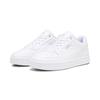 Sneaker PUMA "PUMA Caven 2.0 Sneakers Jugendliche", Kinder, Gr. 37, weiß (weiß silber schwarz metallic), Obermaterial: Synthetik, Textil; Futter: Textil; Laufsohle: Gummi, Schuhe