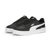 Sneaker PUMA "Carina 2.0 Sneakers Damen", Gr. 36, schwarz-weiß (schwarz, weiß silber metallic), Obermaterial: Textil, Synthetik, Kuhleder; Futter: Textil; Innensohle: Textil; Laufsohle: Gummi, Schuhe