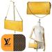 Louis Vuitton Bags | Auc Louis Vuitton Yellow Epi Leather Pochette Clutch Bag | Color: Gold/Purple | Size: Os