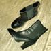 Michael Kors Shoes | Kors Michael Kors Black Leather Block Heel Booties Size 8 Made In Italy | Color: Black | Size: 8