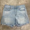 American Eagle Outfitters Shorts | American Eagle High Rise Shortie Next Level Stretch Short Size 8 | Color: Blue | Size: 8