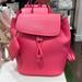 Kate Spade Bags | Kate Spade Rosie Medium Flap Backpack K8714 Pebbled Leather Pink Pepper Nwt | Color: Gold/Pink | Size: Medium