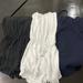Brandy Melville Dresses | Brandy Melville Lot Of 3- 2 Rompers Black And White 1 Navy Dress One Size | Color: Black/White | Size: S