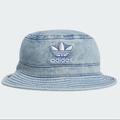 Adidas Accessories | Adidas Originals Denim Washed Bucket Hat | Color: Blue/White | Size: Os