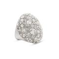 Kate Spade Jewelry | Kate Spade Silver Plated & Cubic Zirconia Pave Ring Size Of 7 | Color: Silver | Size: Os