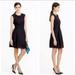 J. Crew Dresses | J. Crew Dress Black Fit & Flare Laser Cut Dress 12 Tall | Color: Black | Size: 12