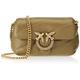 Pinko Damen Sheep Nappa Love Micro Puff C SCHAFNAPPA, V62Q_Verde ABETE-Antique Gold