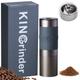 KINGrinder K0 Bent Handle Manual Coffee Grinder with 140 Adjustable Grinding Levels for Aeropress, French Press, Drip, 25g Capacity