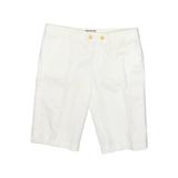 Juicy Couture Khaki Shorts: White Solid Bottoms - Women's Size 2