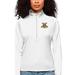 Women's Antigua White North Carolina A&T Aggies Tribute Quarter-Zip Pullover Top