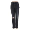 Rag & Bone/JEAN Jeans - Mid/Reg Rise Skinny Leg Denim: Blue Bottoms - Women's Size 27 - Dark Wash