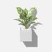 Veradek Geo Series Cube Hanging Planter Plastic in White | 5 H x 5 W x 5 D in | Wayfair GEVCBHGW