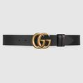GUCCI Reversible Leather Belt With Double G Buckle, Size 95