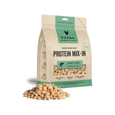 Vital Essentials Protein Mix-In Salmon Recipe Mini Nibs Grain-Free Freeze-Dried Raw Dog Food Topper, 18-oz bag