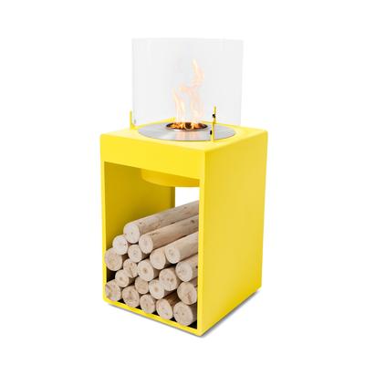 EcoSmart POP 8T [Design Ethanol Kamin]: Gelb - mit Schutzhülle