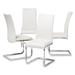 Modern Faux Leather Dining Chair 4-Piece Set by Baxton Studio