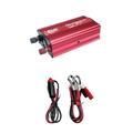 Shldybc Pure Sine Wave 300W Power Inverter Dc 12V To Ac 110V Car Plug Inverter Adapter Power Converter with 2A USB Charging Ports & 2 Battery Clamps Red Power Inverter Summer Savings Clearance