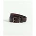 Brooks Brothers Men's Leather Belt with Brass Buckle | Brown | Size 36