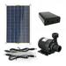 50W 800L/H DC 12V Low Noise Brushless Solar Water Pump Kit for Pool Black