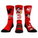 Unisex Rock Em Socks Mickey Mouse Red Atlanta Hawks Three-Pack Disney Crew Set