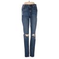 FRAME Denim Jeans - Mid/Reg Rise: Blue Bottoms - Women's Size 27