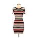Sanctuary Casual Dress - Bodycon: Black Stripes Dresses - Women's Size Small