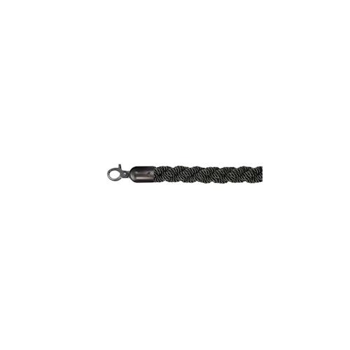 Absperrkordel Absperrband luxus schwarz, schwarz, Ø 3cm, Länge 157 cm, 10102BLBL