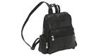 Le Donne Leather Zip Around Backpack/Purse Black - Leather Handbags