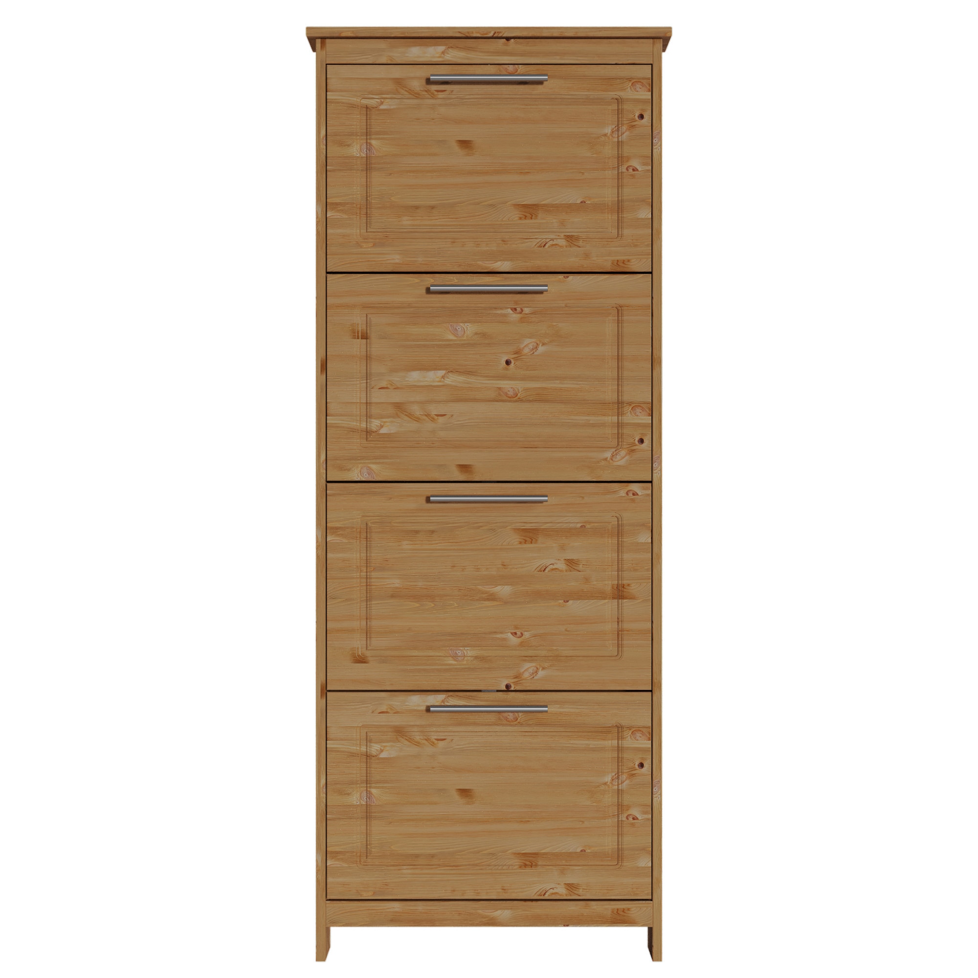 Schuhkipper HOME AFFAIRE "Lukas", beige (natur), B:60cm H:154cm T:19cm, FSC-zertifiziertes Massivholz, Sideboards, Aus massiver Kiefer, dekorative Fräsungen