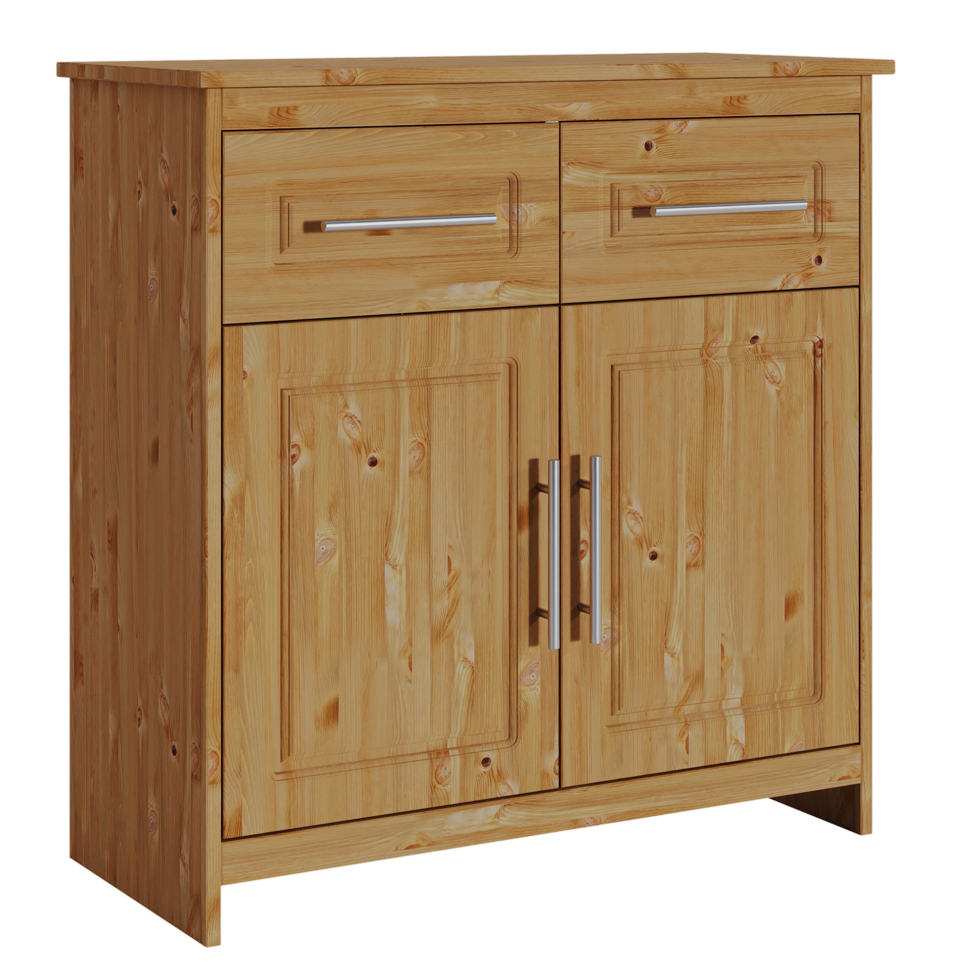 Schuhkommode HOME AFFAIRE "Lukas", beige (natur), B:84cm H:85cm T:37cm, FSC-zertifiziertes Massivholz, Sideboards, Schuhkommode, Aus massiver Kiefer, dekorative Fräsungen