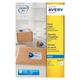 Avery White 99.1 x 67.7mm Self Adhesive Inkjet Parcel Labels - 8 Per Page - 25 Sheets (J8165-25)