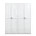 Hopkins Modern Freestanding Storage Closet with 7 Shelves in White (Set of 2) - Manhattan Comfort 2-2GLF-WH