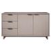 "Granville 55.07"" Modern Sideboard with 3 Full Extension Drawers in Light Grey - Manhattan Comfort SB-5006"