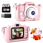 Mini appareil photo numérique avec vidéo pour enfants jouets pour garçons et filles carte SD 32