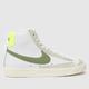 Nike blazer mid 77 trainers in white & green