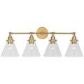 Visual Comfort Signature Collection Chapman and Myers Parkington 32 Inch 4 Light LED Bath Vanity Light - CHD 2530AB-CG