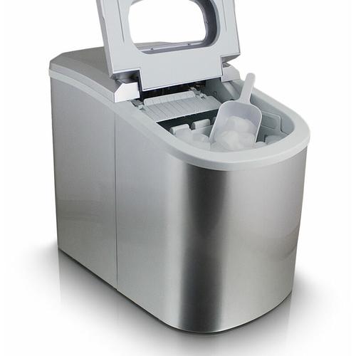 MS-Point Eiswürfelmaschine Eiswürfelbereiter Eiswürfel Ice Maker Eis Maschine in Silber - Silber